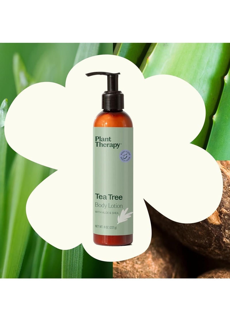 Plant Therapy Plant Therapy Tea Tree Body Lotion with Aloe and Shea, Hydrate and Nourish Skin with Botanical Ingredients, 8 oz  - Image 2