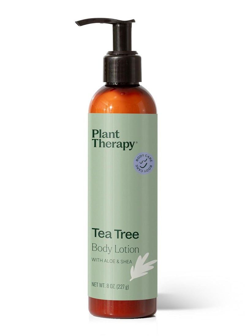 Plant Therapy Plant Therapy Tea Tree Body Lotion with Aloe and Shea, Hydrate and Nourish Skin with Botanical Ingredients, 8 oz  - Image 1