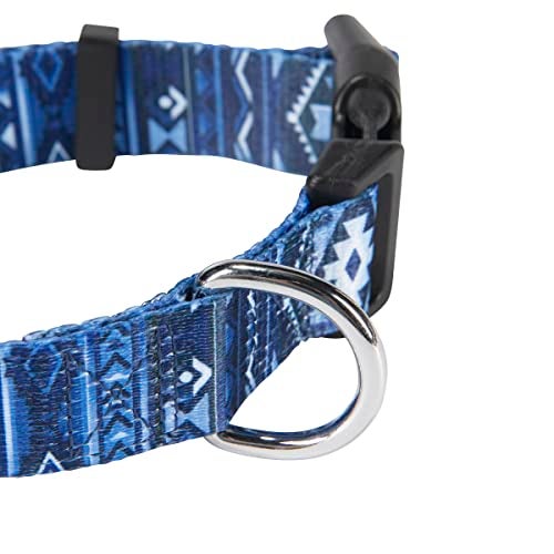 Hooey Nomad Dog Collar, Durable Polyester Webbing Collar with Graphic-Inspired Prints, Ombre Aztec, Medium - Image 4