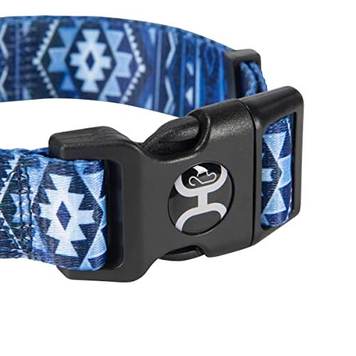 Hooey Nomad Dog Collar, Durable Polyester Webbing Collar with Graphic-Inspired Prints, Ombre Aztec, Medium - Image 3