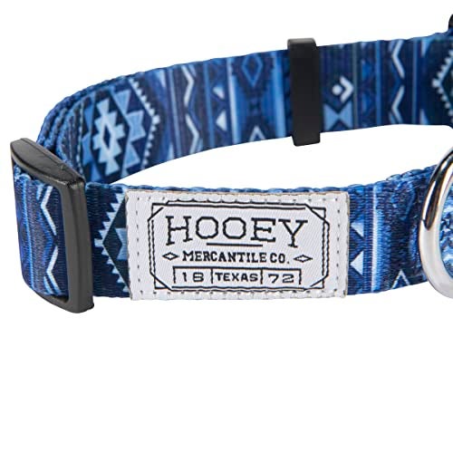 Hooey Nomad Dog Collar, Durable Polyester Webbing Collar with Graphic-Inspired Prints, Ombre Aztec, Medium - Image 2