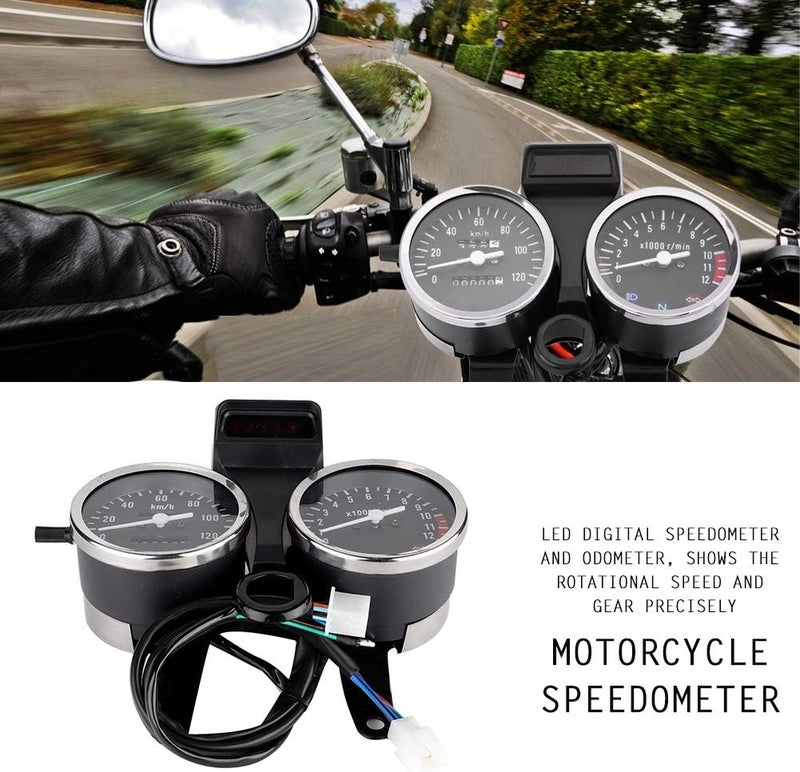 KIMISS Speedometer Gauge for Suzuki GN125 - Digital Odometer and Tachometer - Image 4