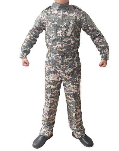 HANSTRONG GEAR H World Shopping Tactical Airsoft Kids Clothing Children BDU Hunting Military Camouflage Combat Uniform Suit (ACU,150) - Image 2