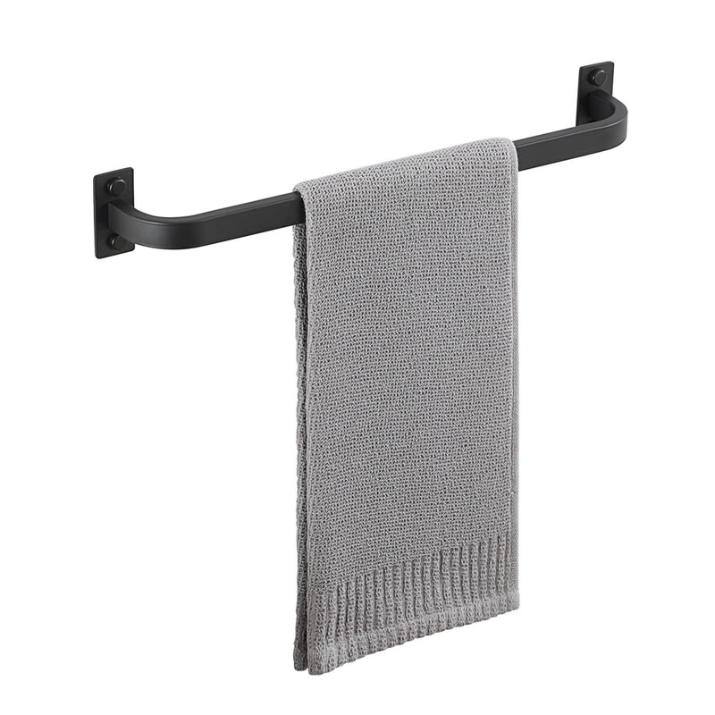 Mooche Bathroom Towel Bar 16 inch Towel Racks for Bathroom Wall Mounted SUS304 Stainless Steel Heavy Duty Towel Holder Bathroom Accessories Modern Home Decor Matte Black Finished - Image 2