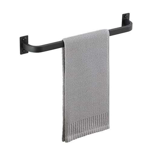 Mooche Bathroom Towel Bar 16 inch Towel Racks for Bathroom Wall Mounted SUS304 Stainless Steel Heavy Duty Towel Holder Bathroom Accessories Modern Home Decor Matte Black Finished - Image 1