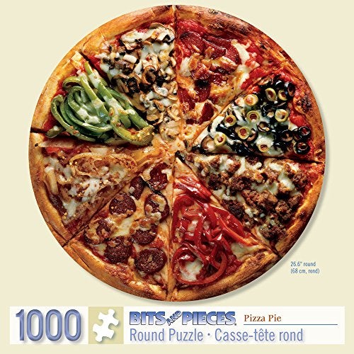 Bits and Pieces-Pizza Pie - 1000 Piece Round Jigsaw Puzzle - Image 2