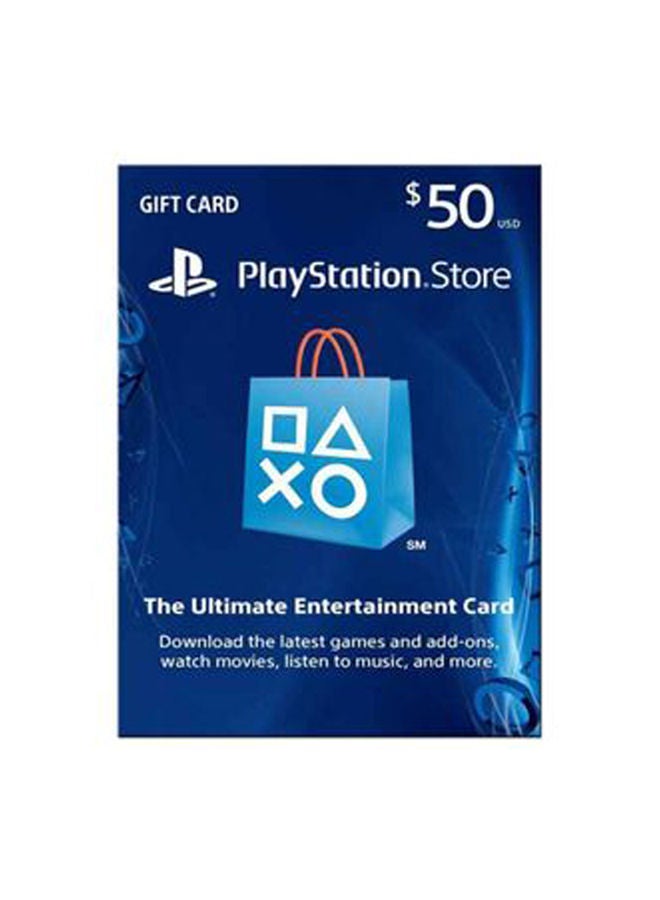 PlayStation Network 50 Dollar Card - USA Only