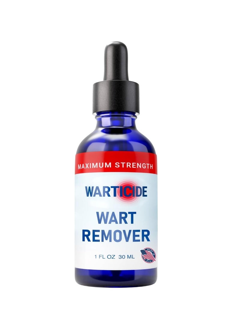 WARTICIDE Fast Acting Wart Remover Plantar And Genital Wart Treatment 1Fl Oz 30Ml 
