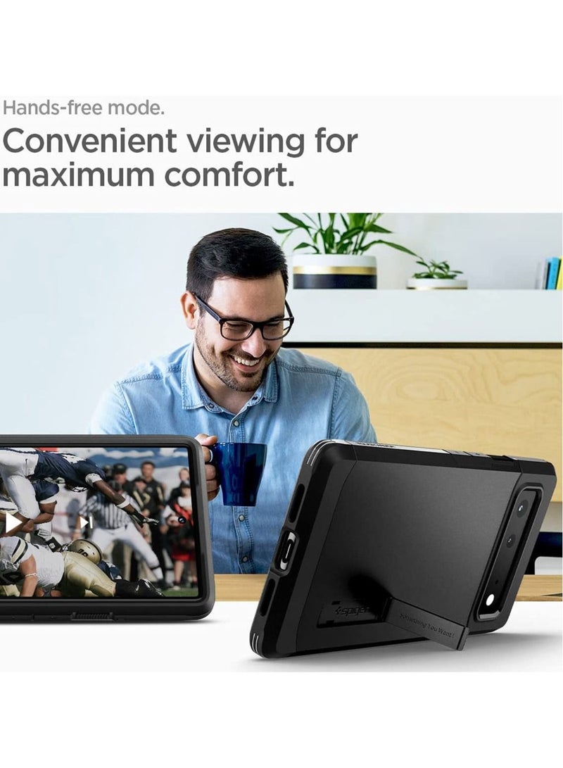 Spigen Tough Armor for Google Pixel 6 Case Cover with Extreme Impact Foam Black - Image 3