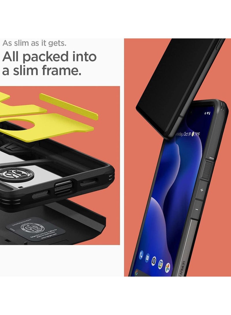 Spigen Tough Armor for Google Pixel 6 Case Cover with Extreme Impact Foam Black - Image 2