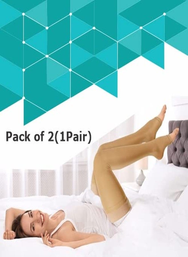 Dyna Cotton MedicalCompression Stockings for Varicose Vein – Above Knee (Small) - Image 2