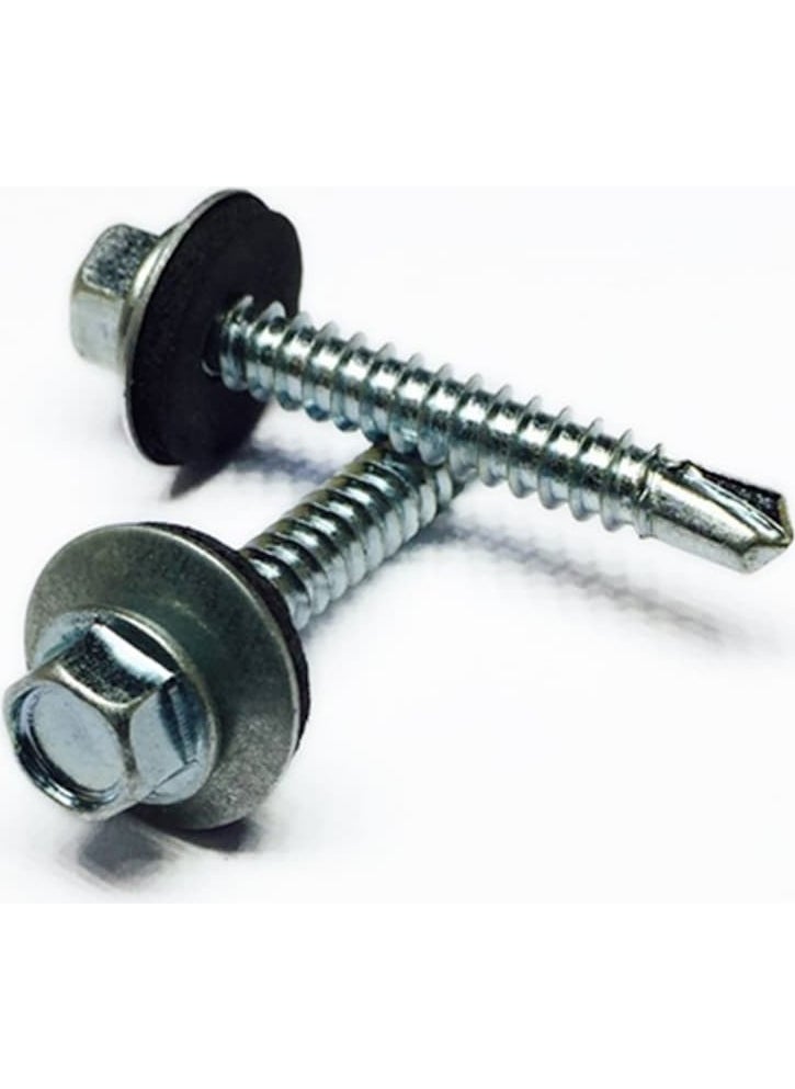 STD 5,5X25MM Trapezoidal Roof Screw (Pack of 25) + M8 Screw Tightening Tip (1 Piece) 