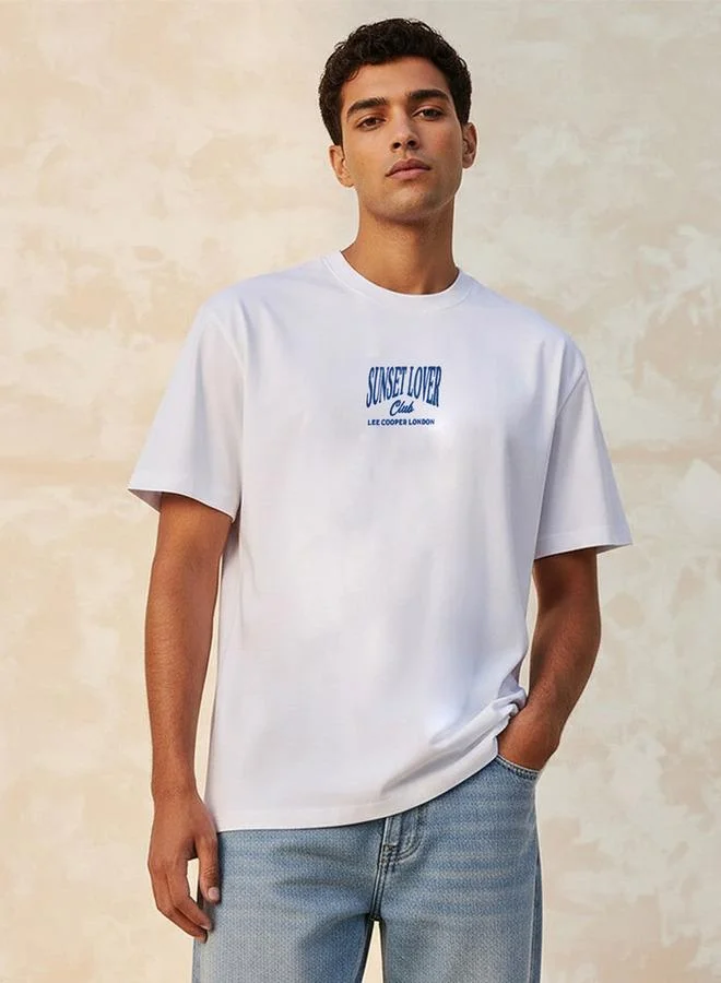 Lee Cooper Lee Cooper Regular Fit Crew Neck Short Sleeves T shirt