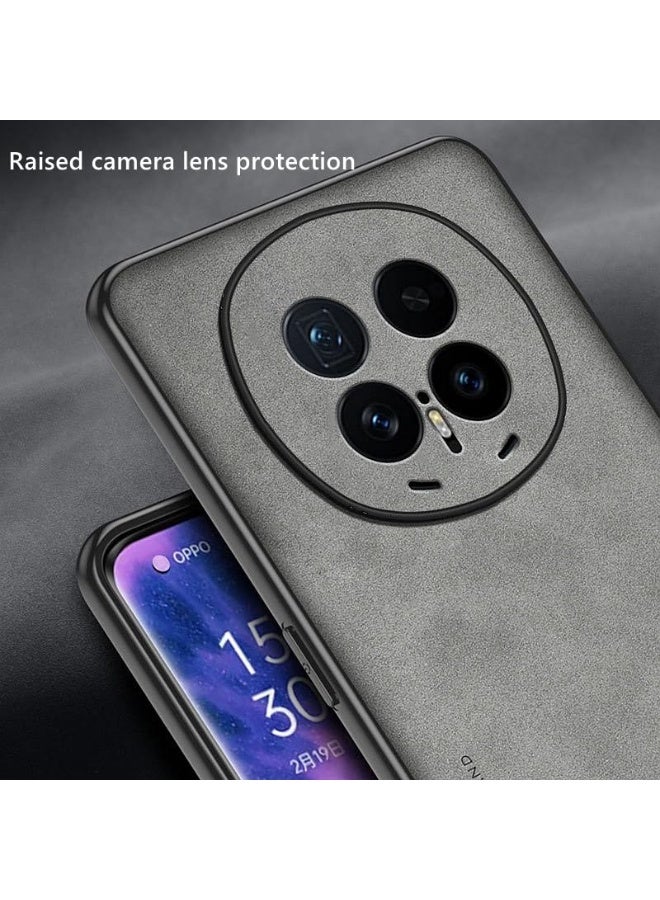 general Case for Honor Magic 8 Pro 5G, Camera Lens Protection，Imitation Sheepskin Leather Case Matte Bumper ，Military Grade Protection， Premium Texture Shockproof Honor Magic 8 Pro Cover - Image 3