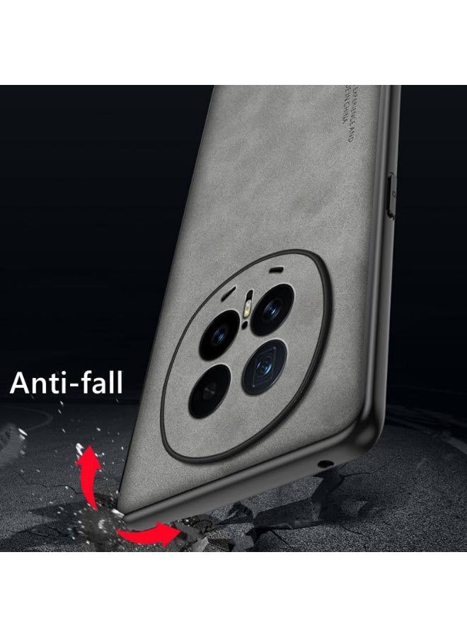 general Case for Honor Magic 8 Pro 5G, Camera Lens Protection，Imitation Sheepskin Leather Case Matte Bumper ，Military Grade Protection， Premium Texture Shockproof Honor Magic 8 Pro Cover - Image 2