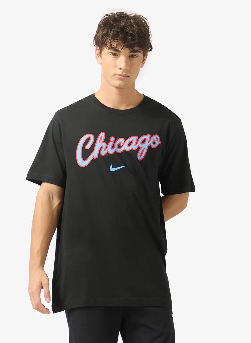 Nba Chicago Bulls Courtside Logo Short Sleeve T-Shirt