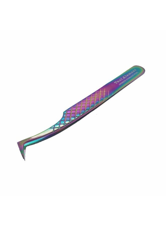 Tool Alement Japan Stainless Steel Plasma Coating 12cm Axe Tips Eyelash Tweezer R-JP11-4002 - Image 1