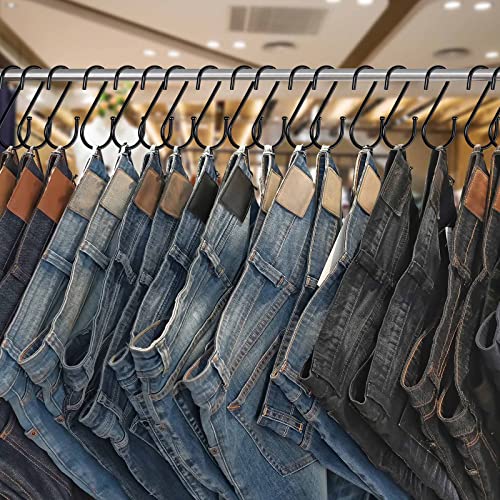 DINGEE Black Heavy Duty Metal S Shaped Hooks - 10 Pack 3.5 Inch, Hanging Hooks for Clothes, Kitchen Pot Rack, Closet, Jeans, Bags, Utility, Cups, Garden - Image 3