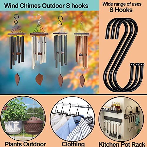 DINGEE Black Heavy Duty Metal S Shaped Hooks - 10 Pack 3.5 Inch, Hanging Hooks for Clothes, Kitchen Pot Rack, Closet, Jeans, Bags, Utility, Cups, Garden - Image 5