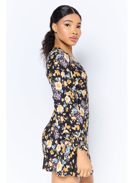 In the style Women Floral Mini Dress, Multicolor  - Image 3