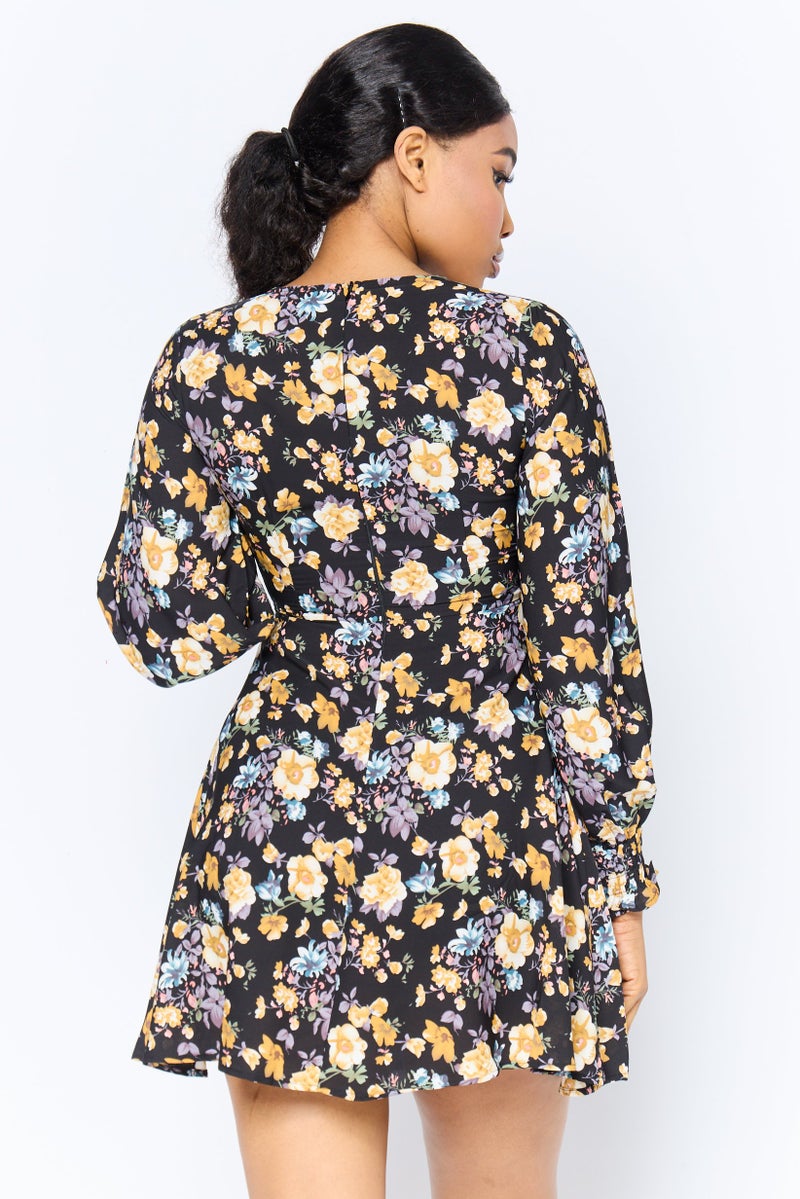 In the style Women Floral Mini Dress, Multicolor - Image 2