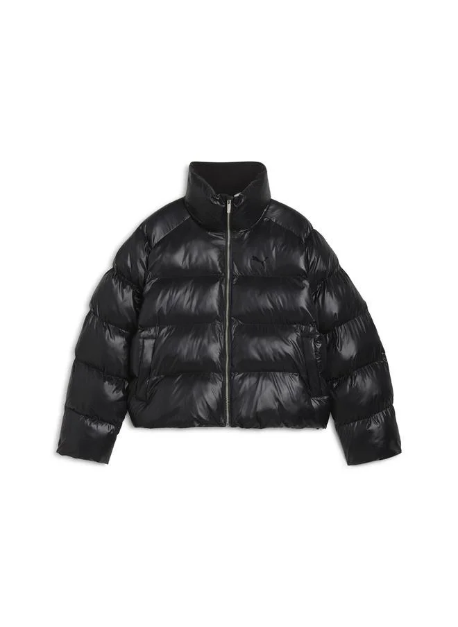 Shiny Puffer Jacket Women