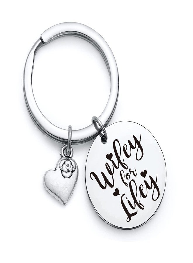Nothers RSZOTW Wifey Keychain - I Love My Wife Gifts From Husband - Wife Birthday Wedding Christmas Jewelry For Her - Bride Keychain - Romantic Gifts For Her - Couple Anniversary Jewelry - Image 1