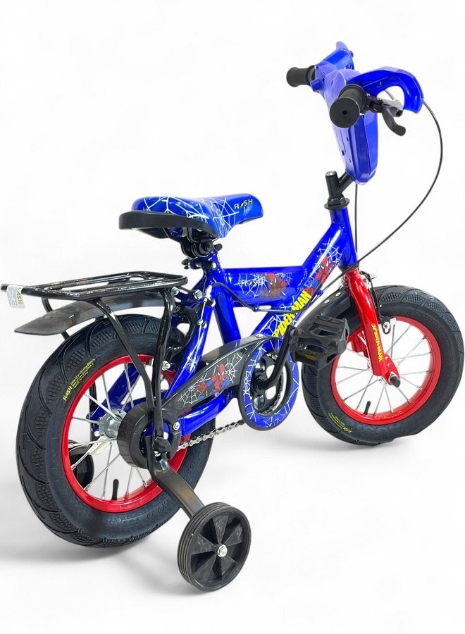 Flash Kids Bike for Boys with Sounds and Lights, Blue, Size 16, Ages 5 to 8 - Official Agent in Egypt for GTG TOYS - Image 2