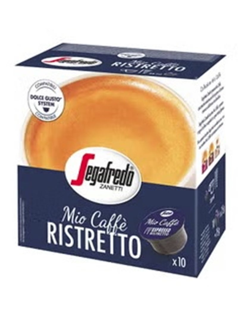 Segafredo Espresso Mio Caffe Ristretto Dolce Gusto Compatible Capsules, 10 Count