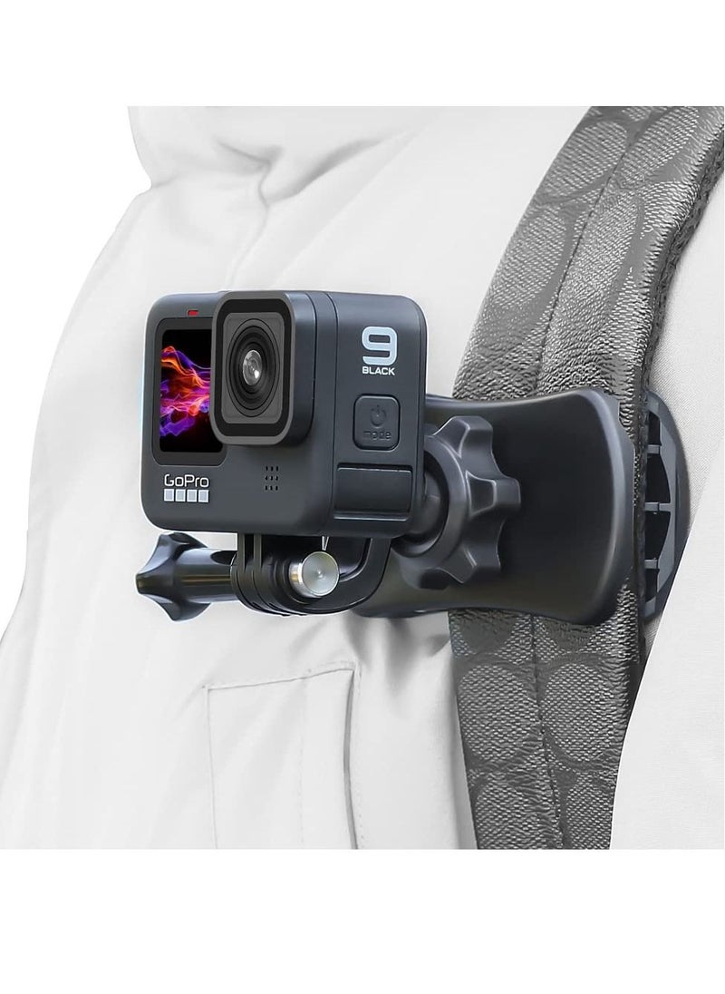 SYOSI - Backpack Strap Mount Quick Clip for Camera, 360° Rotation Clamp Hero 11 10 9 8 7 6, fusion and DJI Osmo Action 3 2, AKASO Campark Crosstour Cameras - Image 1