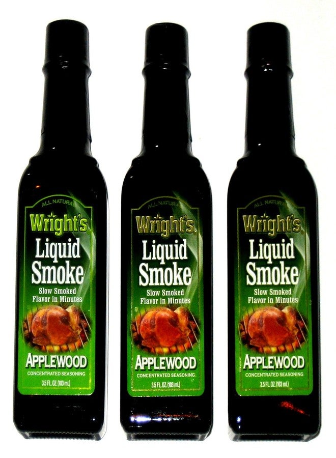 Wrights WRIGHT'S All Natural Applewood Liquid Smoke - 3.5 Oz (3-Pack) - Image 1