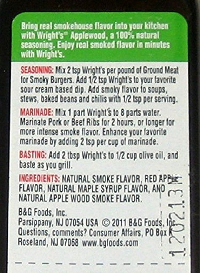 Wrights WRIGHT'S All Natural Applewood Liquid Smoke - 3.5 Oz (3-Pack) - Image 2
