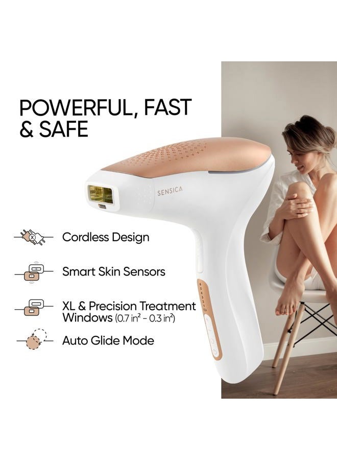 Sensica Sensilight PRO IPL Hair Removal Device – Powerful Cordless at-Home Hair Remover for Women & Men, 6 Energy Levels, 2 Treatment Windows, Patented RPL™ Advanced Technology, Full Body & Face - Image 2