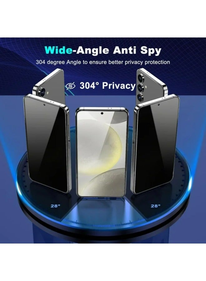 اس-توب واقي شاشة للخصوصية لـ سامسونج جالاكسي Galaxy S24) S24)، واقي من الزجاج المقسى بدرجة صلابة 9، مضاد للخدش و مضاد للتجسس (لقافة) و بوضوح عالي HD جودة عالية وحماية من الدرجة العسكرية من S-TOP - Image 2