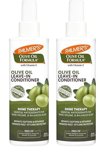 PALMER'S Palmers Olive Oil Formula Leave In Conditioner Spray Shine Therapy Instantly Detangle Soften and Smooth Textured and Curly Hair 85 Ounces Pack of 2 