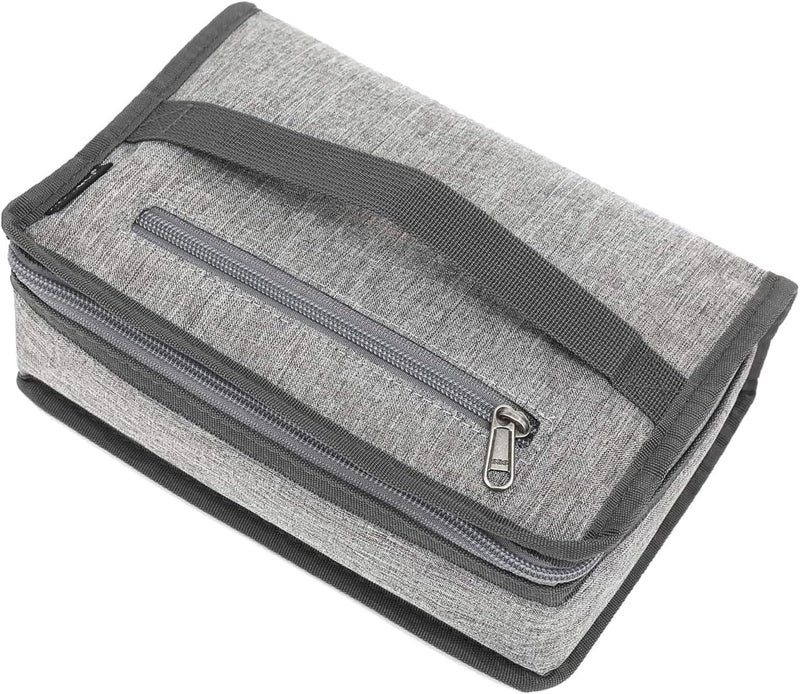 FlowFly Small Insulated Lunch box Portable Soft Bag Mini Cooler Thermal Meal Tote Kit with Handle for Work & School, Heather Grey - Image 1