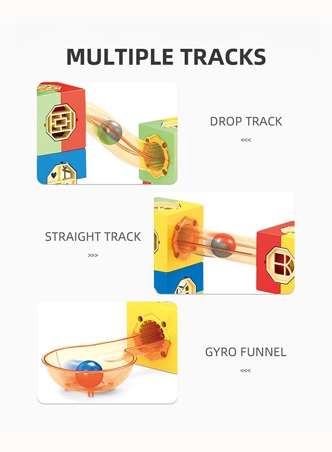 Beauenty 267 PCS magnetic track building block toys Pinball Pipe Magnetic Track Block Set Magnetic assembled slide ball toy Sliding ball magnetic building block set DIY assembly toy set Educational toys - Image 5