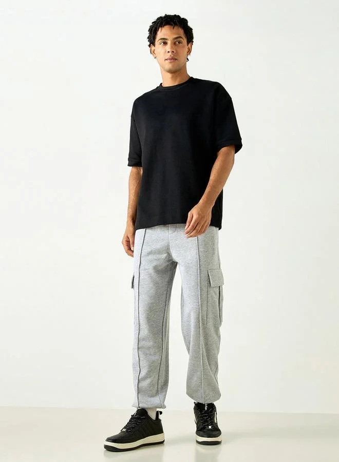 STARTER Starter Logo Applique Relaxed Fit Cargo Joggers with Drawstring Closure