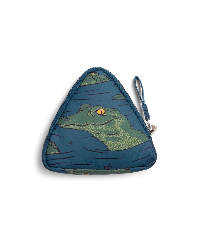 DailyObjects Easy Triangle Pouch | Crafted using Soft-Touch and Water-Repellent Polyester | Polyfill Cushioning Assures Scratch-Free Security | Comes with an O-Ring to Attach Keys, Charms or Wristlets - Image 1