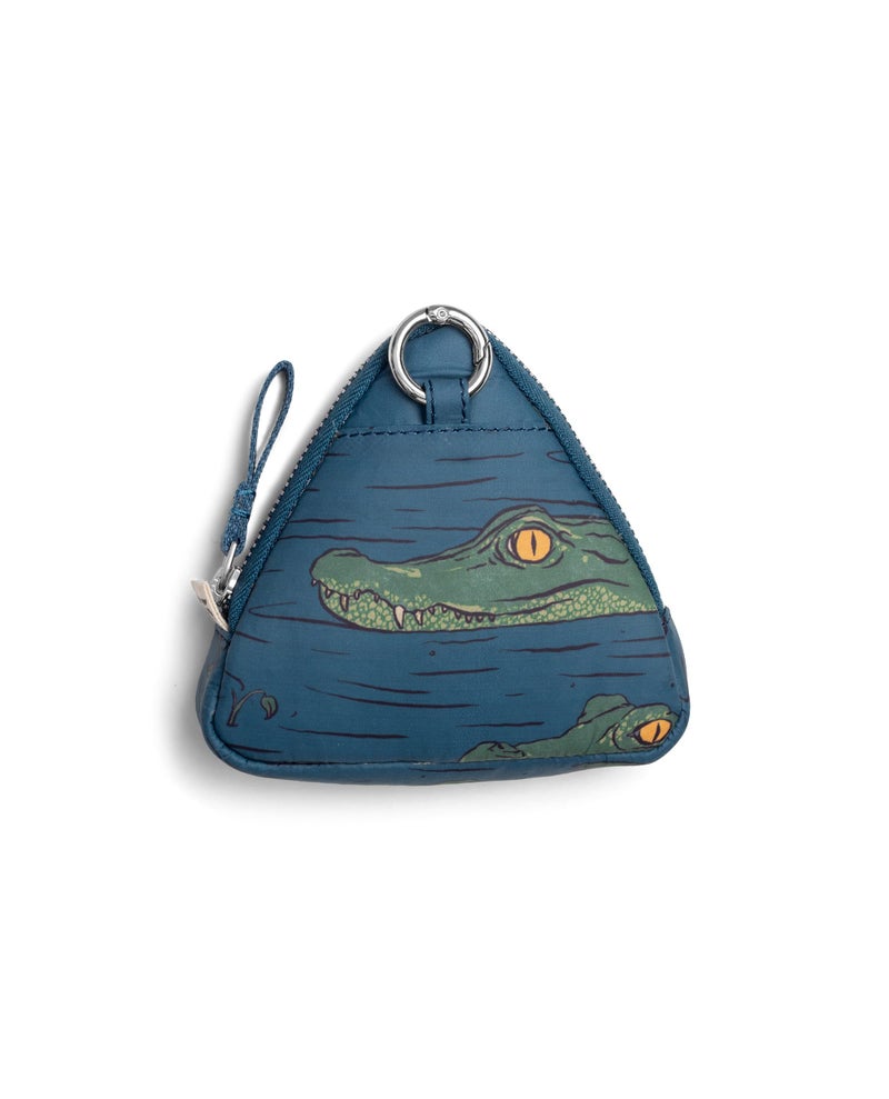 DailyObjects Easy Triangle Pouch | Crafted using Soft-Touch and Water-Repellent Polyester | Polyfill Cushioning Assures Scratch-Free Security | Comes with an O-Ring to Attach Keys, Charms or Wristlets - Image 2