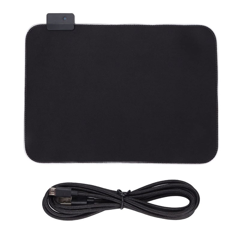 Large RGB Gaming Mouse Pad 35x25cm LED Mouse Mat Glossy Cover Non Slip Rubber Base - Image 2