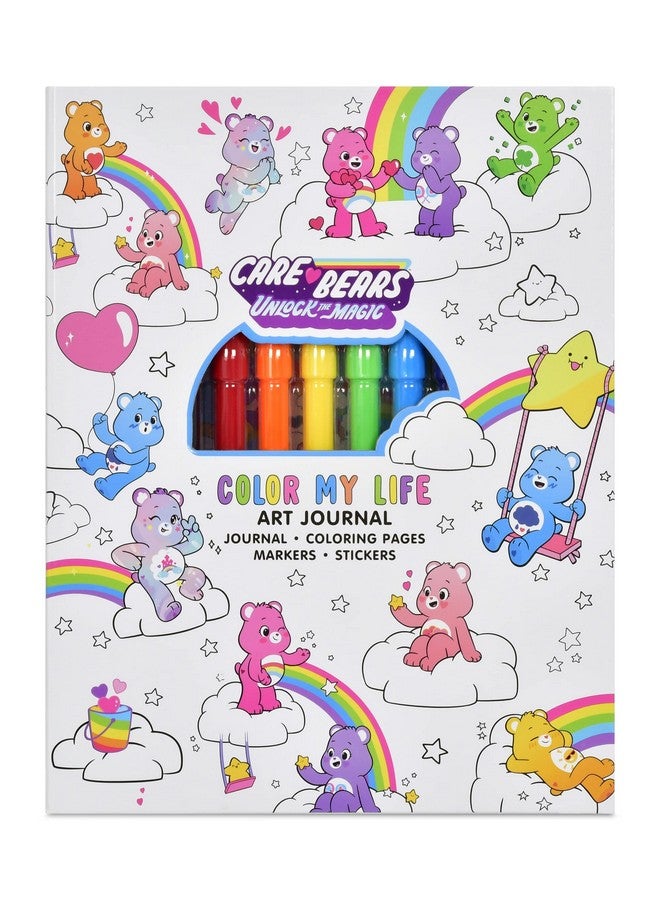 iscream Care Bears Color My Life Art Journal Kit with Sticker Sheet, Coloring Pages and Markers - Image 1
