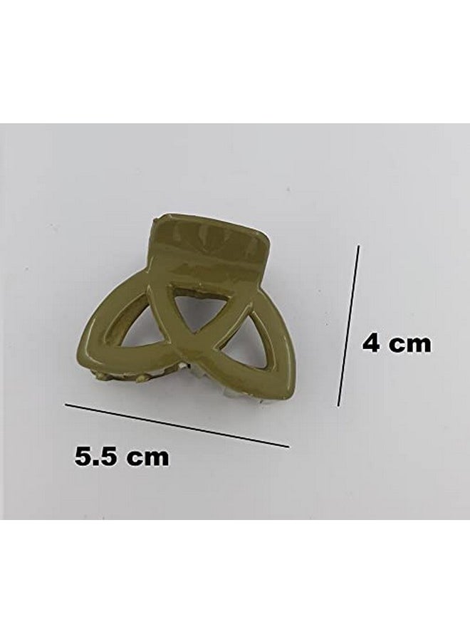 DHAVESAI Dhavesai m.q Plastic Hair Clutch for Women Medium Size Trendy Hair Clip hair claw pack of 3  - Image 3