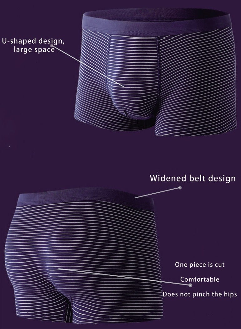 3 Pcs Men's Trunks Boxer Breathable Shorts Cotton Briefs Fashion Sports Boxer(Size Runs One Size Smaller)  - Image 5