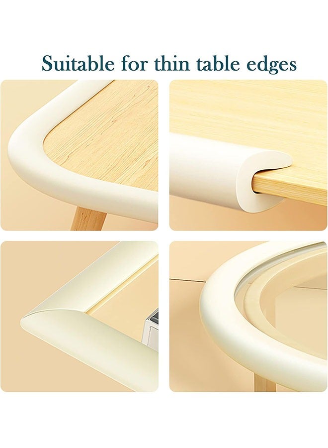 Arabest 2M U Shape Edge Protectors for Glass Coffee Table,Foam Baby Proofing Safety Bumper Guard Strip,Corner Protectors for Kids,Suitable for Furniture Fireplace Desk Worktop (Milky White) - Image 5