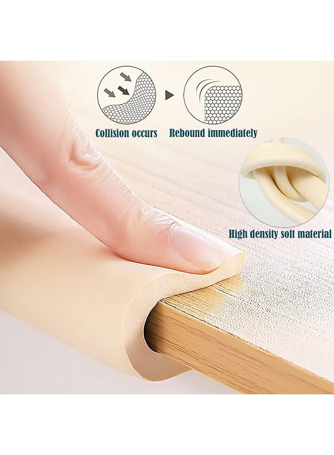 Arabest 2M U Shape Edge Protectors for Glass Coffee Table,Foam Baby Proofing Safety Bumper Guard Strip,Corner Protectors for Kids,Suitable for Furniture Fireplace Desk Worktop (Milky White) - Image 3