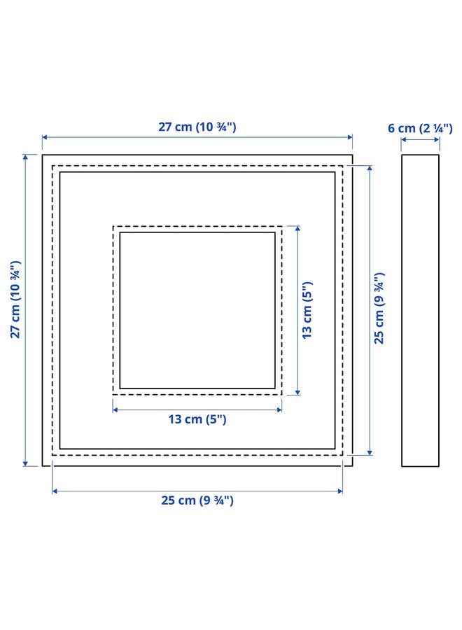 Frame, black, 25x25 cm - Image 5