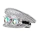 GRACEART Womens Burning Man Sequin Hat Music Festival Military Captain Hats Steampunk Caps with Goggles - Image 3
