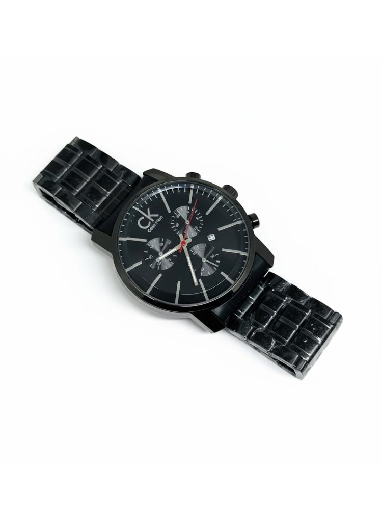 كالفن كلاين ساعة رجالية ck سوداء