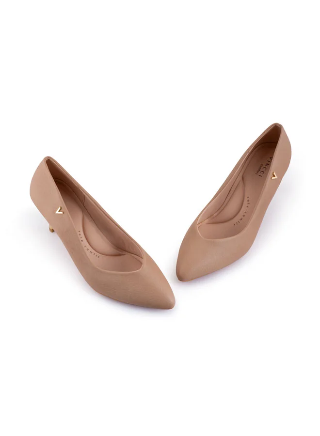 Vincci Women Pointed Toe Mid Heel Pumps